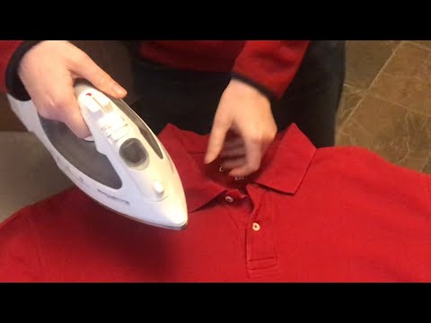 how to IRON a polo shirt