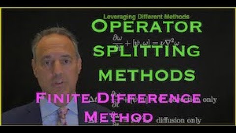 Time and Space Stepping Schemes:  Operator Splitting Methods