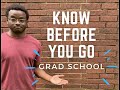 Five Things I Wish I Knew Before Starting Grad School