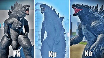 Kaiju Universe & Project Kaiju & Kaiju Online Godzilla 2019 Comparison