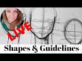 HOW TO DRAW A FACE LIVE!!! Why Drawing Guidelines are EVERYTHING for Drawing Easy Faces!