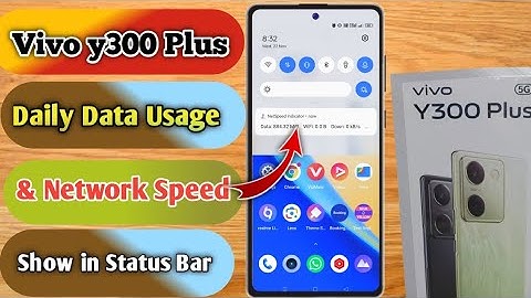 how to show daily data usage in vivo y300 plus | vivo y300 plus Show daily data usage