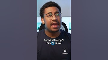 AI Social Post Writer | Descript | #shorts #contentmanagement