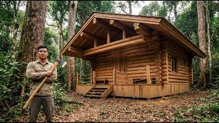Man Spends 2 Years Building a Dreamy Wooden House in Alaska | From Start to Finish