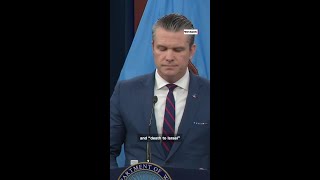 Pete Hegseth says US strikes on Iran are not a 'regime change war'