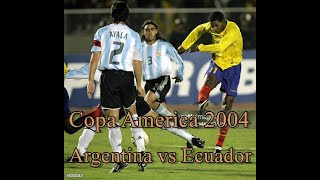 Argentina - Ecuador (Copa America 2004, group B)