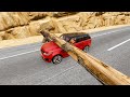 Cars vs Logs Challenge #4 in BeamNG Drive | Beamng Crash