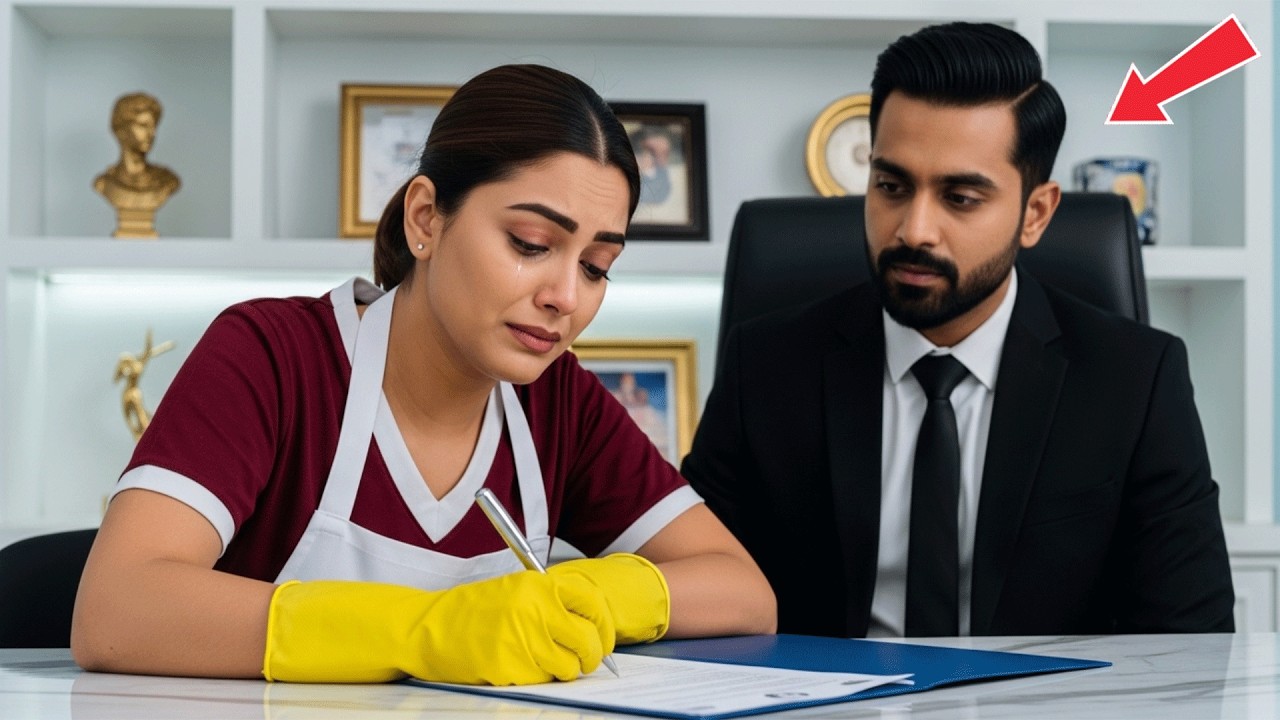 आँसूओं में उसने अपना इस्तीफ़ा साइन कर दिया, बिना यह बताए कि वह गर्भवती थी… 5 साल बाद उसे सच्चाई का प