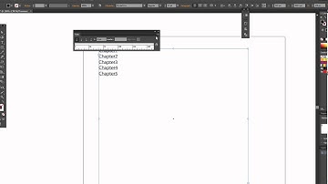 Creating a simple table of contents within Adobe Illustrator