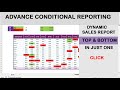 Dynamic Sales report in Excel | dynamic sales dashboard | sales performance report