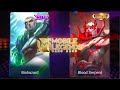 Yu Zhong Blood Serpent VS Biohazard Skin Comparison | MLBB