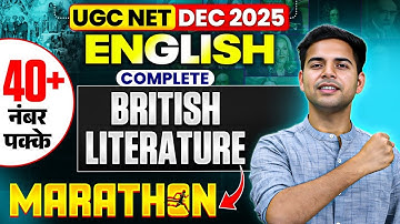 UGC NET DEC 2025 | UGC NET ENGLISH Complete British Literature | BY ABHAY SIR