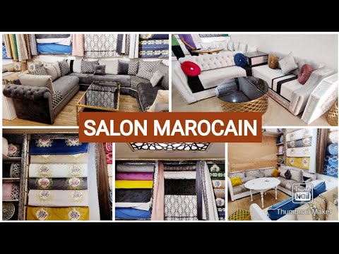 SALON MAROCAIN TABLE CHAISE CAPITONNÉ ET DÉCORATION 1ER AOÛT 21