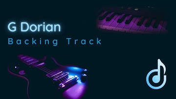 G Dorian guitar backing track