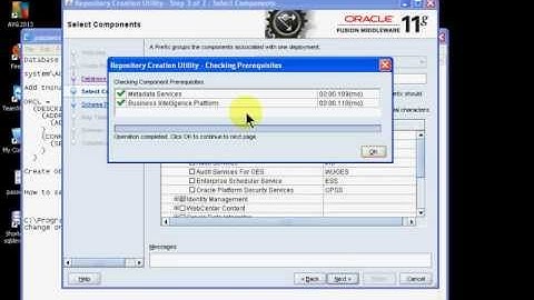 OBIEE11g Installation Part 1 of 2 - RCU