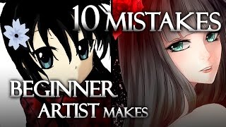 10 Mistakes Every Beginner Digital Artists make! [Voice-over tutorial]