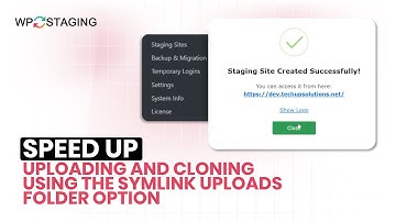 The FASTEST Way to Clone WordPress Sites in WP Staging (Symlink Uploads Trick!)