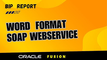 How to get the Oracle BIP report in word format with SOAP web service, bip docx file #oracle #fusion