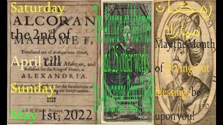 Alexander Ross Englishized Al Quran: Chapter 5: The Table