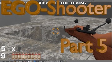 Blender Tutorial - EGO-Shooter Part 5 - Infos und Spielablauf #1 - Blender Game 3d Tutorial