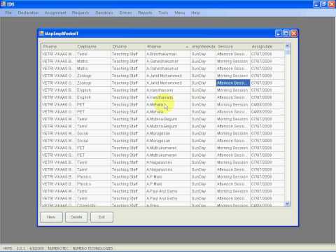 EMPLOYEE ASSIGNMENT AND WEEKLY OFF ASSIGNMENT