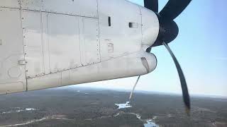 PAL Airlines Dash 8 Q400 Take Off Halifax Airport