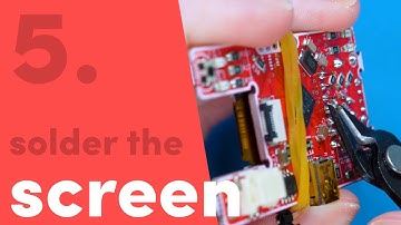 Soldering the screen | Build-your-own game console