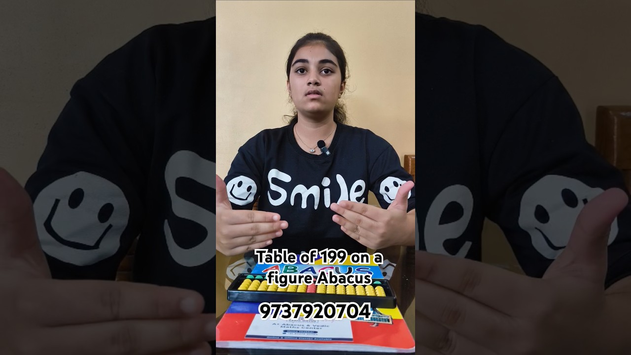 table of 199 on a finger Abacus 🖐️🧮📞 9737920704 online offline available course