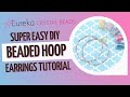 🍭Easy Beaded Cotton Candy Hoop Earrings DIY Jewelry Step By Step Demo and Tutorial with Memory Wire!