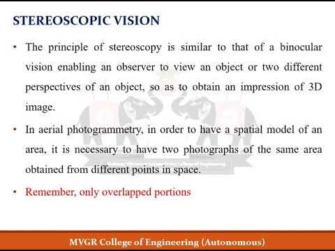 Concept of Stereoscopy - Satellite Photogrammetry