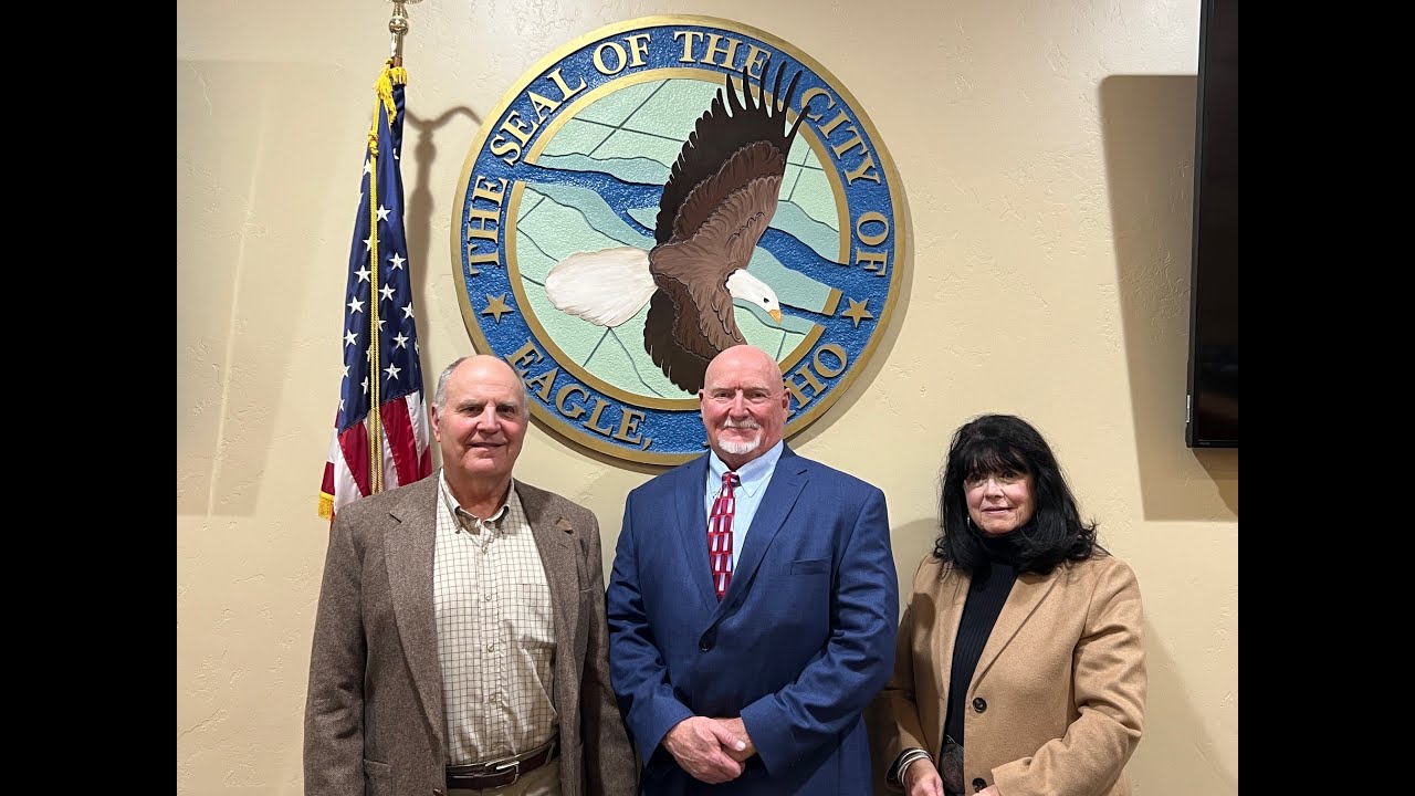 Mayor Brad Pike and Council Members Craig Kvamme and Mary May Swearing-in Ceremony January 9, 2024