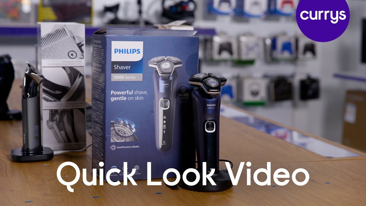 PHILIPS Series 5000 S5885/25 Wet & Dry Rotary Shaver - Quick Look