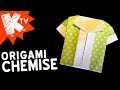 Origami Chemise - fête des pères