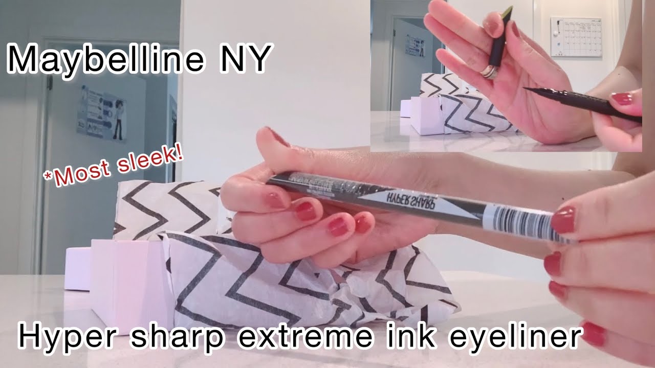 First impression! Maybelline Hyper Sharp Ink Eyeliner