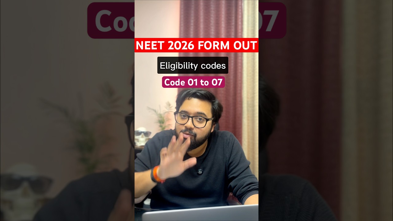 NEET 2026 Form🚨 Code Galat Nahi Karna 🚨Eligibility Codes |