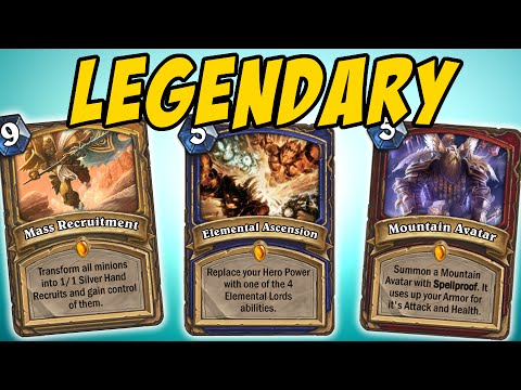 LEGENDARY SPELLS in Hearthstone (Fan made)