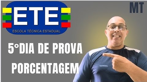 PORCENTAGEM NO ETE INTEGRADO 2026.1 CUIDADO!