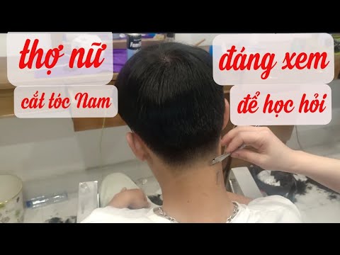 Chia sẻ thợ nữ cắt tóc chân phương đẳng cấp đáng xem để học hỏi - YouTube