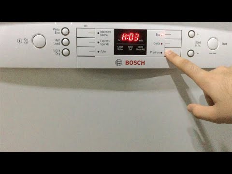 Bosch Dishwasher Salt light On and How to add Salt to Bosch Dishwasher to  prevent Limescale 