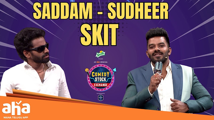 Saddam - Sudheer Funny Skit😆 || Yadamma Raju || Comedy Stock Exchange || ahavideoin