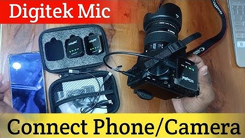 Digitek wireless mic phone and camera Se Kaise connect Karen | digital Mic connect kaise karen