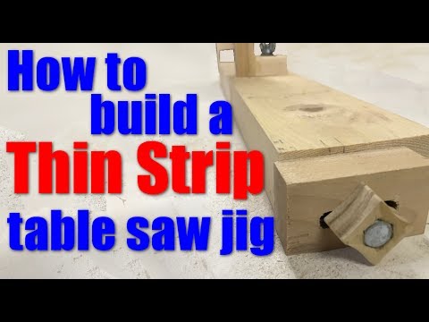 Shop Work: How to build a thin strip jig for the table saw