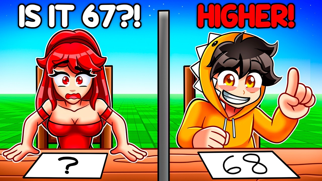 Roblox GUESS THE NUMBER With My BULLY GIRLFRIEND..