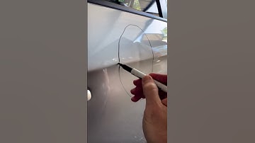 Creased Body Line fixed with PDR (Paintless Dent Repair) #automotive #paintlessdentrepair #pdr