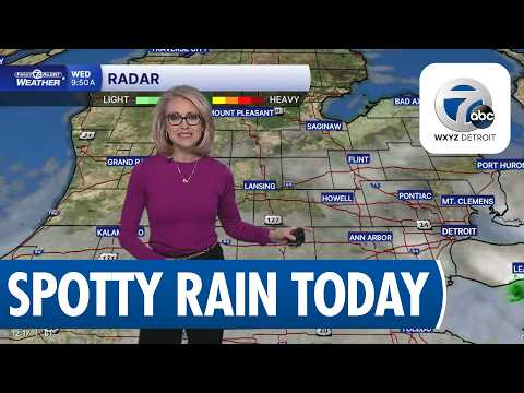 Spotty Showers Hit Metro Detroit This Afternoon