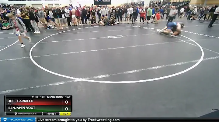 182 Lbs Champ. Round 2 - Joel Carrillo, FL Vs Benj...