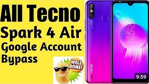 TECNO KC6 SPARK4 air frp bypass no pc