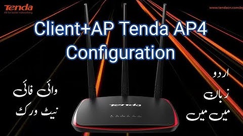 Client + Access Point - Tenda AP4 - Wifi Networking - Muneer IT Expert - Internet Service Provider