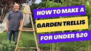 How to make a simple garden trellis/obelisk for under $20