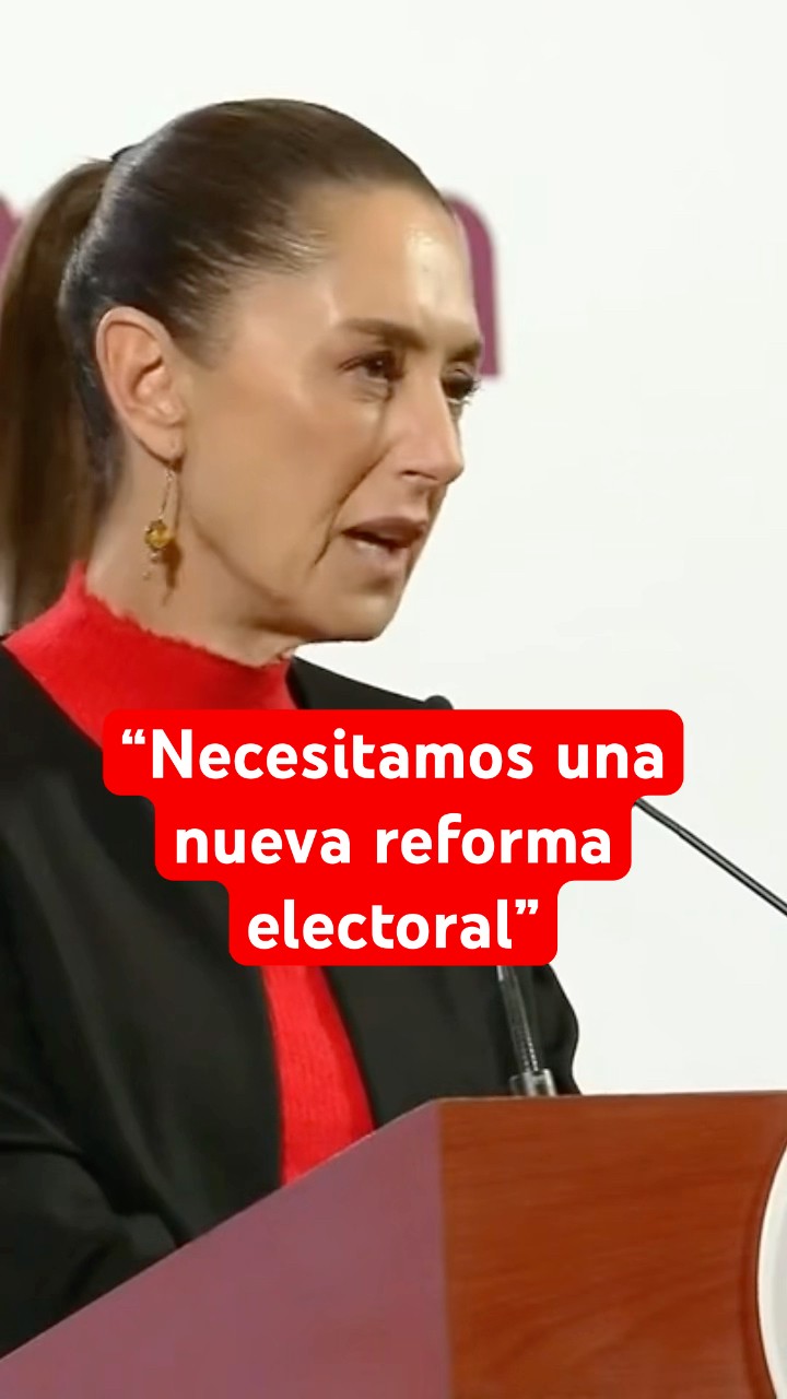 Sheinbaum anuncia la elaboración de una nueva reforma electoral #shorts